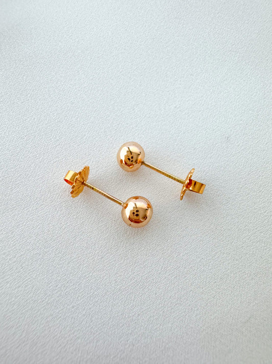 GOLD BEAD STUDS N3