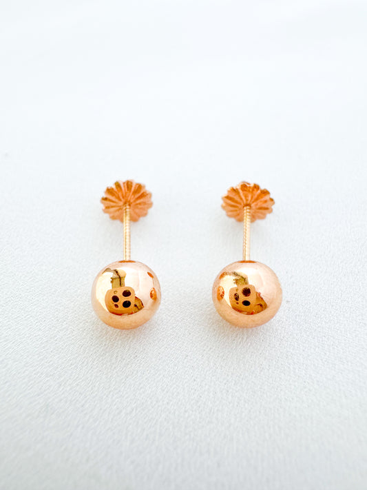 GOLD BEAD STUDS N4