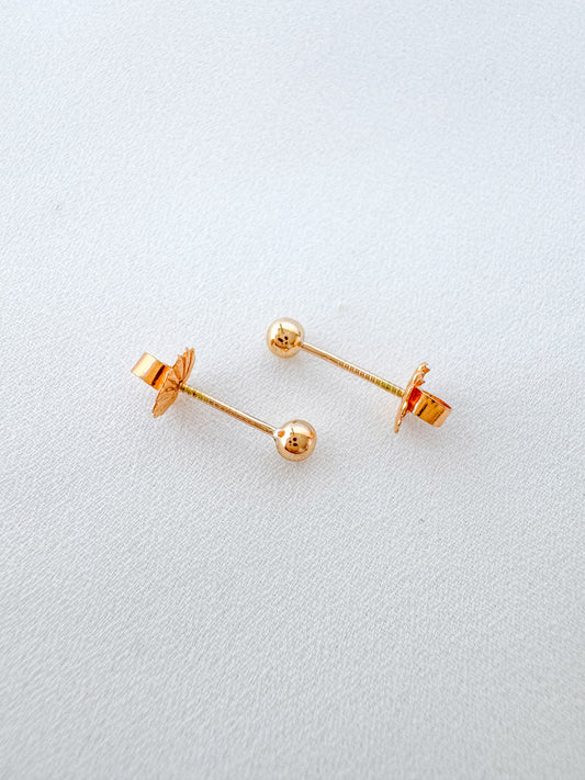 GOLD BEAD STUDS N1