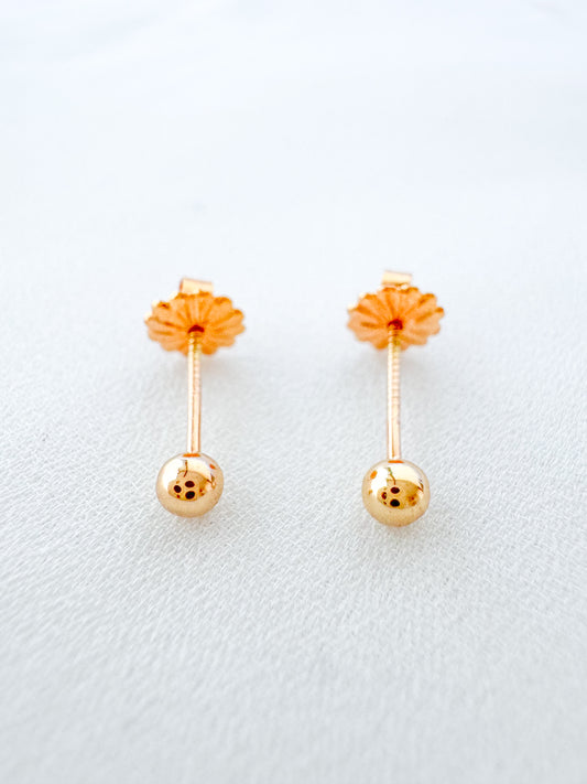 GOLD BEAD STUDS N1